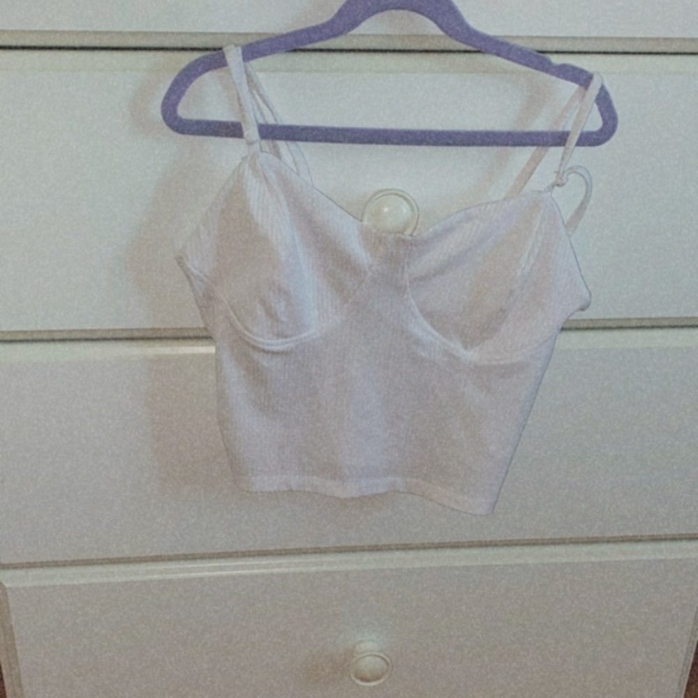 White crop top